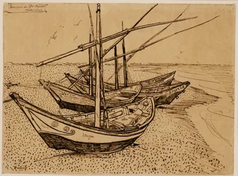Barcos de Pesca en la Playa de Saintes-Maries-de-la-Mer