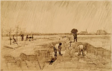 Cementerio bajo la lluvia