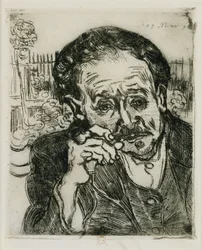 El hombre con la pipa: Retrato del Doctor Gachet, 1890