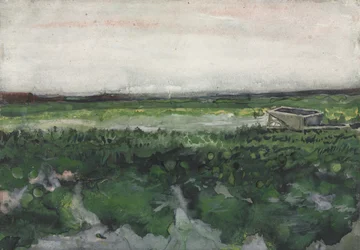 Paisaje con carretilla, 1883