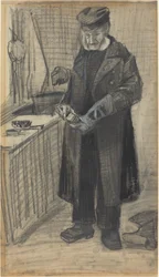 Hombre puliendo una bota, 1882