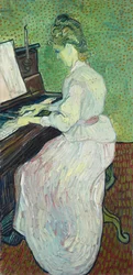 Marguerite Gachet al piano