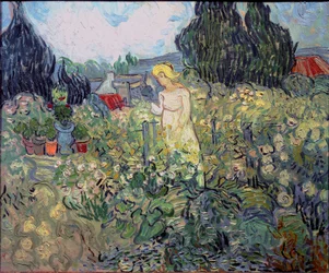 Señorita Gachet en su jardín en Auvers sur Oise