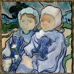 Retrato de dos niñas