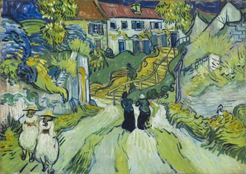 Escalera de Auvers, julio de 1890 (óleo sobre lienzo)
