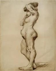 Desnudo femenino de pie
