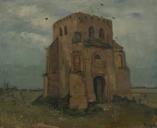 La vieja torre de la iglesia en Nuenen