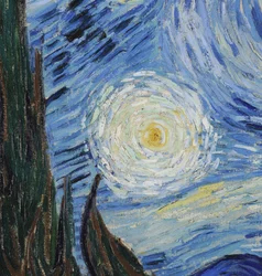 La noche estrellada, junio de 1889 (detalle de 702746)