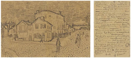 La casa amarilla La calle, Carta a Theo desde Arles, sábado, 29 de septiembre de 1888