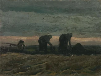 Dos mujeres en el brezal