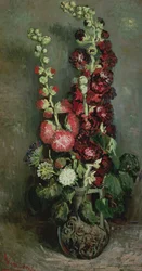 Jarrón de malvarrosas, 1886