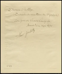 Reverso de Hombre fumando una pipa: Retrato del Dr. Gachet, 1890
