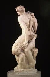 El honor conquistando el engaño, 1561 (mármol)