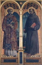 Santos Vicente y Antonio, compartimento lateral del Retablo de Santa Maria delle Grazie