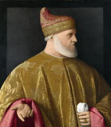 Retrato del Dogo, Andrea Gritti (1455-1538) óleo sobre lienzo, c. 1530