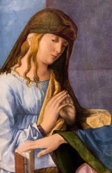 Virgen con el Niño y un Santo