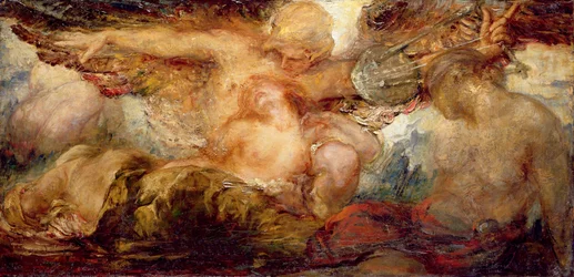 Orfeo y Eurídice (óleo sobre lienzo)