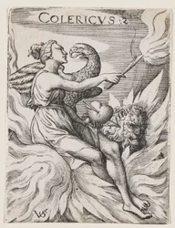 Temperamento colérico, c.1530-62 (grabado)