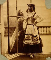 Estudio de una niña con traje de campesina, c.1855-65
