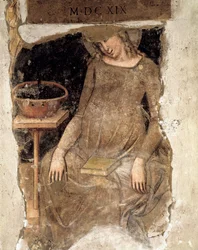 Virgen embarazada, fragmento (fresco)