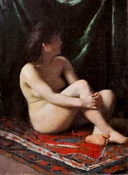 Desnudo, c.1865-68 (óleo sobre lienzo)