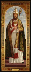 Un obispo santo bendiciendo