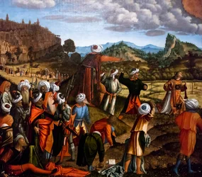 La lapidación de San Esteban, ciclo de San Esteban