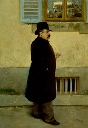 Retrato de Yorick de Vittorio Matteo Corcos (1859-1933), óleo sobre lienzo, 200x140 cm
