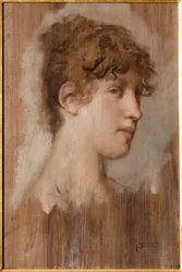 Cara de niña (cuadro al óleo)