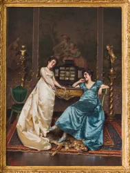 El collar de perlas (óleo sobre lienzo)