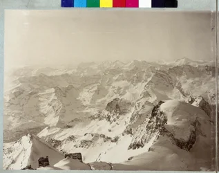 Panorama de los Alpes