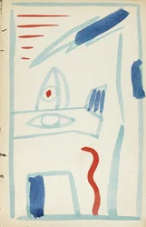 Ilustración para La leche de yeguas por David Burlyuk y otros