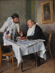 En un restaurante, 1887