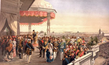Fiestas públicas tras la coronación del emperador Alejandro III en el Campo de Khodynka (del Álbum de Coronación)