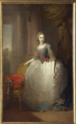 Retrato de Helena Pavlovna de Russie - Gran Duquesa Elena Pavlovna de Rusia (1784-1803) - Peinture de Vladimir Lukich Borovikovsky (1757-1825) - 1797 - huile sur toile - 58,5x36 cm - Museo Estatal al Aire Libre Palace Gatchina, St petersburgo
