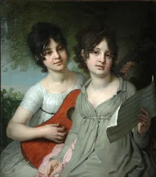 Retrato de las Condesas Anna Gagarina y Varvara Gagarina, 1802