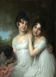 Retrato de las condesas E.A. y A.A. Kurakin, 1802