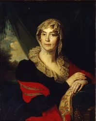 Retrato de la Princesa Natalia Alexandrovna von Buxhoeveden 1758-1808, nacida Alexeyeva, 1790s