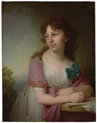 Retrato de la Princesa Yekaterina Alexeyevna Dolgorukova 1781-1860, nacida Condesa Vasilyeva, 1798