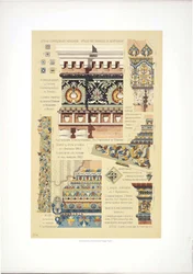 Antiguos azulejos ornamentales rusos
