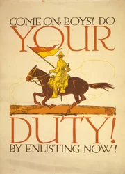 ¡Vamos chicos! ¡Cumplan con su deber! Alistándose ahora! 1917