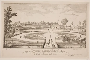 Vista perspectiva del Castillo de Bregentved