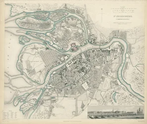 Mapa de Petersburgo, 1834