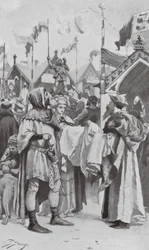 Los Humores de la Feria de Stourbridge en los Viejos Tiempos (litografía)