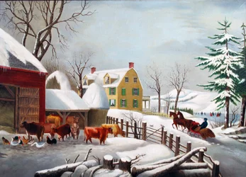 Mañana de invierno 1868 (Óleo sobre lienzo)