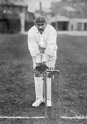 Thomas Russell, jugador de críquet de Essex, c. 1899