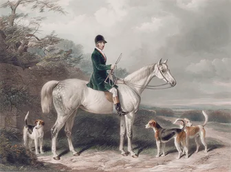 El Sr. William Long en Bertha, grabado por E. Hacker, 1849