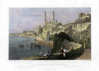 Mezquita de Aurangzeb en Benarés, India