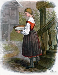 Chica de Granja Noruega