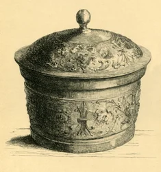 Caja de metal con tapa